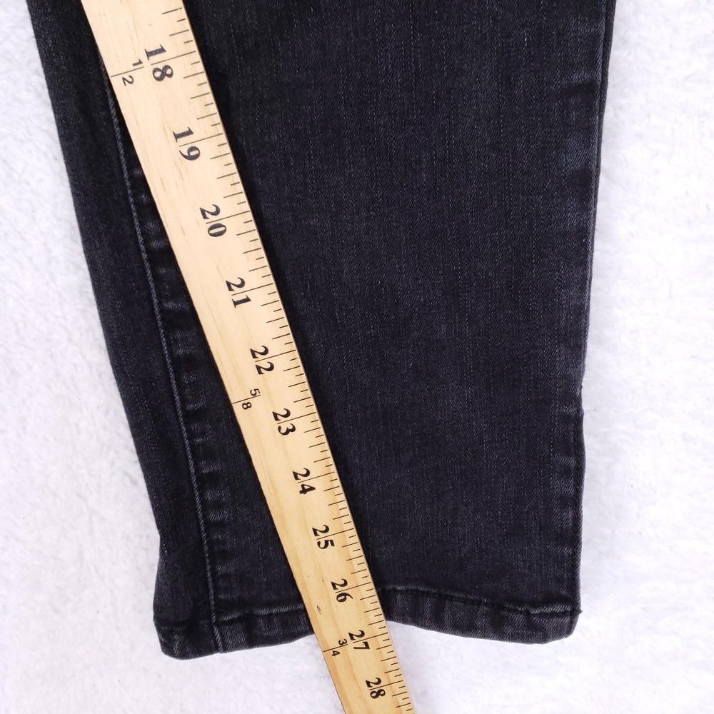 Judy Blue Jeans 1XL Black Crop Straight Fit Side Slit Stretch Plus Size - Picture 5 of 12